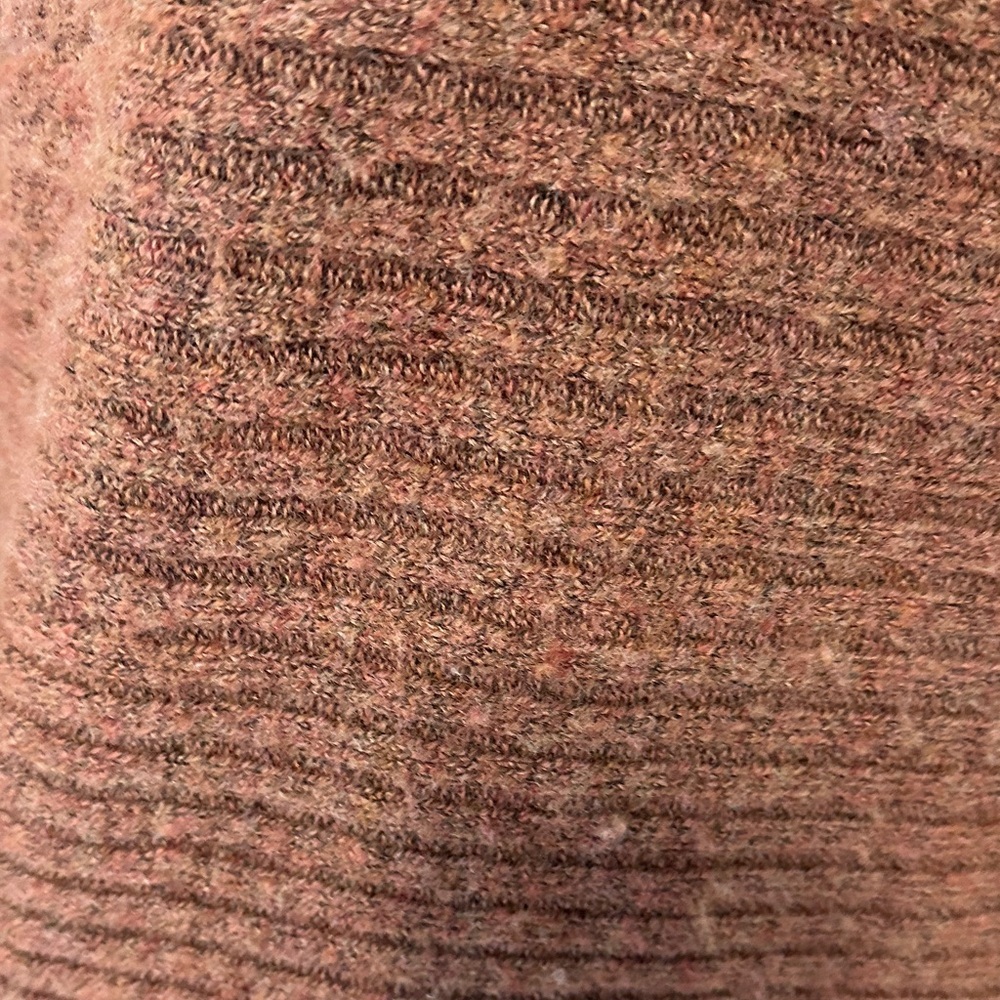 Max Studio Chunky Ribbed Cowl Neck Sweater in Brown - Picture 4 of 7